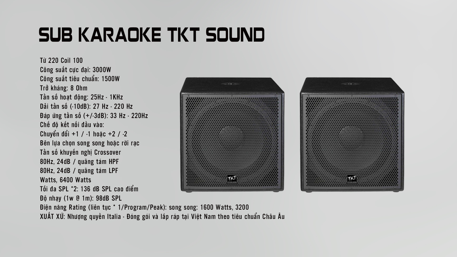 Loa Sub Karaoke TKT Sound
