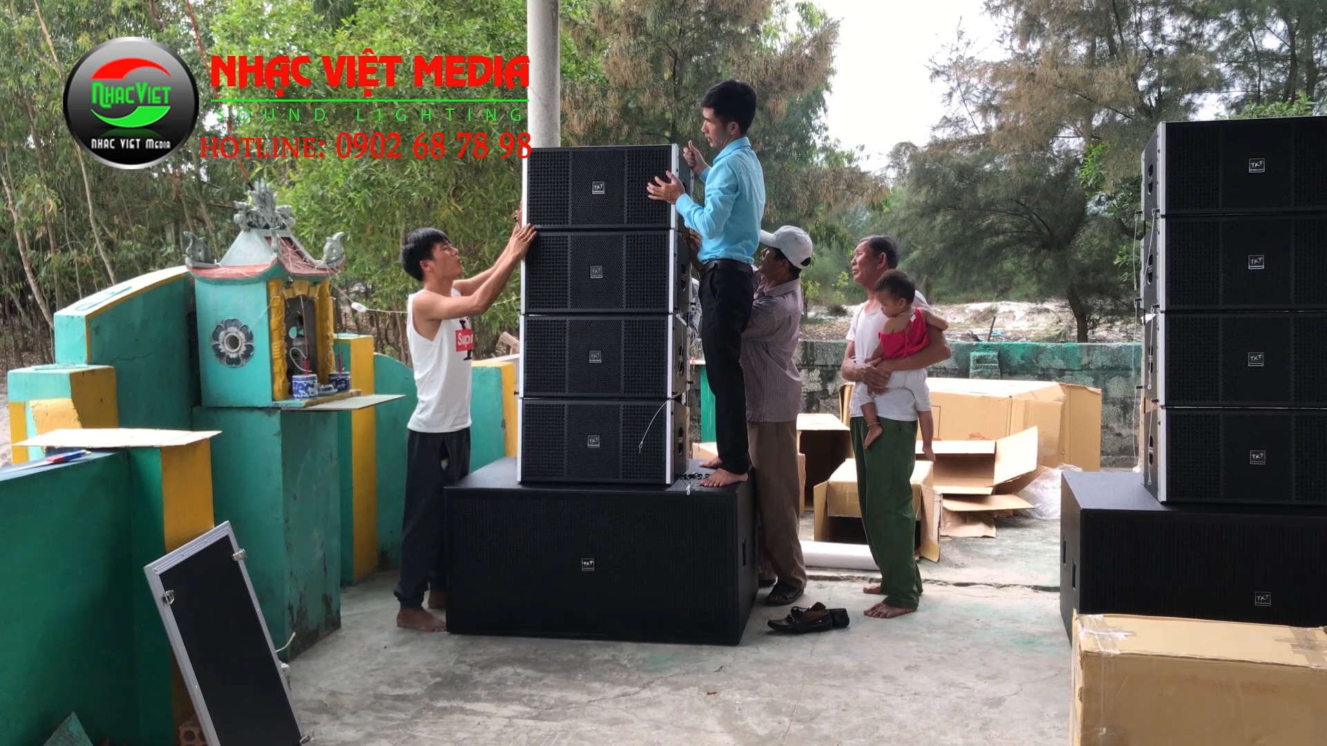 Thi công lắp đặt âm thanh ánh sáng tại Quảng Bình